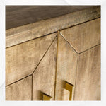 Antique Brass Embossed 3 Door Sideboard 3