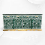Arabic Mother Of Pearl Inlay Cabinet Green 2