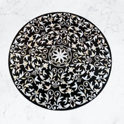 Buy the Bird Mother of Pearl Inlay Coffee Table in Black 2