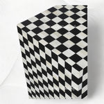Bone Inlay Checkerboard Console Black 2