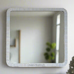 Bone Inlay Edged Mirror Grey 50 48 1