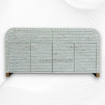 Bone Inlay Waterfall Sideboard Sage Green 1