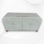 Bone Inlay Waterfall Sideboard Sage Green 2