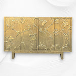 Brass Embossed Flower Carved Buffet 8