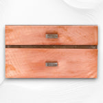 Copper Two Drawer Bedside 3