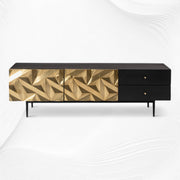 Denver Brass Media Cabinet 2