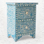 Luxury Bone Inlay Bedside Table for bedroom