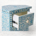 Bone Inlay Bedside Table for luxury home décor