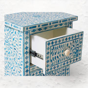 Bone Inlay Bedside Table for luxury home décor