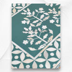 French Bone Inlay Console Green 4