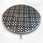 Gabi MOP Inlay Lotus Center Table Black Gold 4