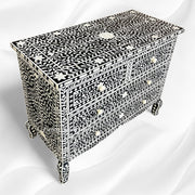 Grace Bone Inlay 4 Drawer Dresser Black 1