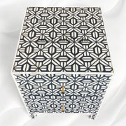 Handmade Bone Inlay Nightstand