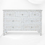 Best lvory mother of pearl inlay chest of 7 drawer 6