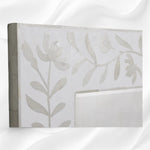 Kyra Bone Inlay Flower Floor Mirror White 2