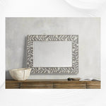 Luxury bone inlay mirror for living room