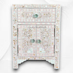 MOP 1 Drawer 2 Door Bedside Table Light Pink 7