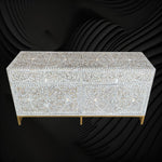 MOP Inlay Scroll Vine Buffet Grey 2