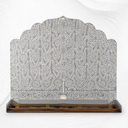 Maharaja Bone Inlay Bed Grey