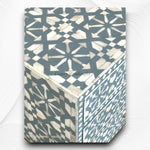 Moroccan Bone Inlay 3 Drawer Nightstand Rain Grey 3