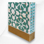 Moroccan MOP Inlay Waterfall Console Table Green 4