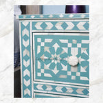 Luxury Bone Inlay Bedside Table