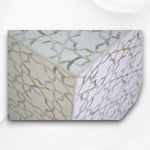 Mother Of Pearl Inlay Star Side Table Brass Base White 3