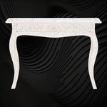 Mother Of Pearl Inlay 1 Drawer French Style Console White 4
