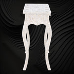 Mother Of Pearl Inlay 1 Drawer French Style Console White 3