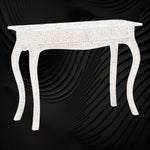 Mother Of Pearl Inlay 1 Drawer French Style Console White 5
