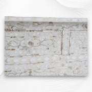 Mother Of Pearl Inlay Floral Chest Of Four Drawers Ivory 3