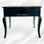 Mother Of Pearl Inlay Star Design Desk Black 4