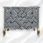Optical Estelle Bone Inlay 2 Drawer Chest Black 6