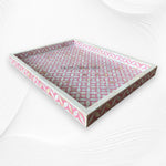 Pink MOP Inlay Tray Geometric Design 3