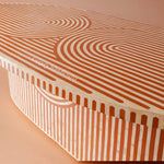Rue Bone Inlay Oval Dining Table Orange 6