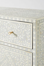 Bone Inlay Scroll Vine Buffet Grey 3