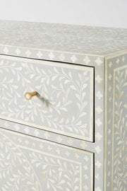 Bone Inlay Scroll Vine Buffet Grey 3