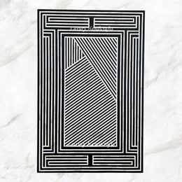 Senta Bone Inlay Table Top Black