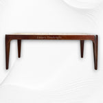 Starburst Marble Brass Inlay Rectangular Coffee Table Walnut Finish 4