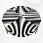 Stripe MOP Inlay Coffee Table Black Gold  2