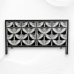 Swan Bone Inlay Sideboard Black 6