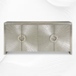 Talitha Nickel Embossed 4 Door Credenza 7