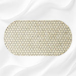 Targua Bone Inlay Oval Coffee Table Grey 2