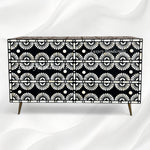 Tokyo Bone Inlay Six Drawer Dresser Black 7