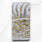 Vietnam White Marble Yellow MOP Inlay Table Top 3