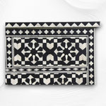 Bone Inlay Moroccan 7 Drawer Chest Black 2