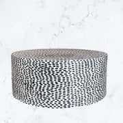 FUSION Full Bone Inlay Round Coffee Table Black 2
