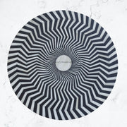FUSION Bone Inlay Round Side Table Black Ready to Ship 2