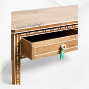 Jiya Mango Wood Inlay Dressing Table