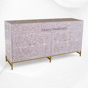 MOP Inlay Scroll Vine Buffet Purple